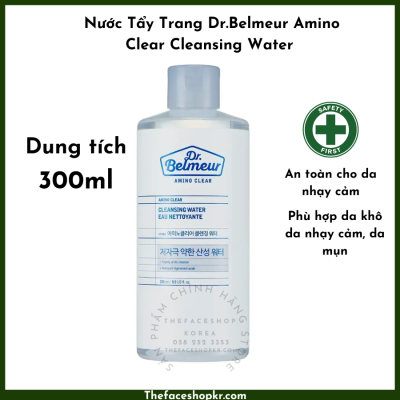 Nước tẩy trang cho da nhạy cảm Dr. Belmeur Amino Clear Cleansing Water 300ml