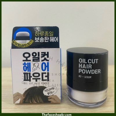 Phấn Phủ kiềm dầu chống bết tóc Hàn Quốc tiện lợi nhỏ gọn dễ mang theo Oil Cut Hair Powder No Sebum