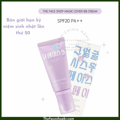 Kem Nền Magic Cover BB Cream SPF20 PA++ fmgt The Face Shop (45ml)