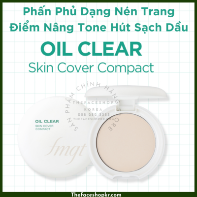 Phấn phủ kiềm dầu Oil Clear Skin Cover Compact