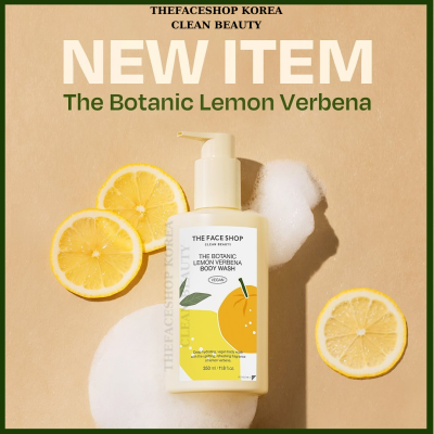 Sữa Tắm Chanh Lưu Hương Lâu Làm Sạch Sáng Da Cấp Ẩm Sâu THE FACE SHOP THE BOTANIC LEMON VERBENA BODY WASH 350ML