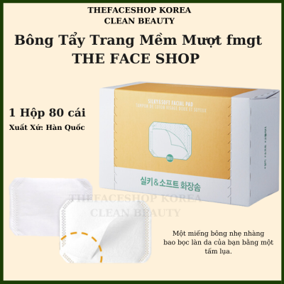 Bông Tẩy Trang Silky&Soft Facial Pad (80Pcs)