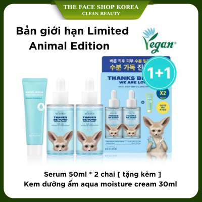 [ 1+2 Bản Animal ] Tinh chất làm dịu thuần chay cô đặc Beyond Angel Deep Moisture Calming Ampoule 50ml + 50ml +30ml