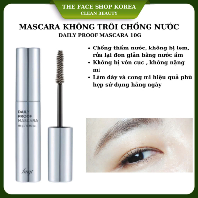 Mascara Không Trôi Dùng Hằng Ngày Daily Proof Mascara fmgt The Face Shop 10g