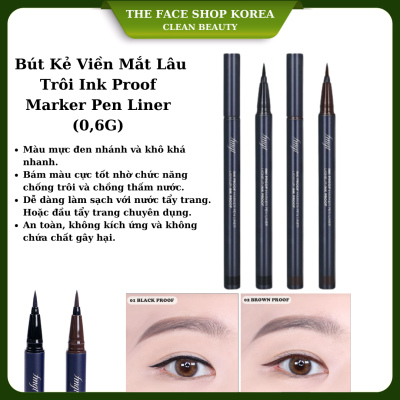 [FMGT] Bút Kẻ Viền Mắt Lâu Trôi INK PROOF MARKER PEN LINER (0,6g)