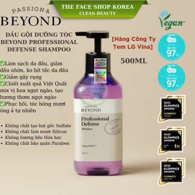 Dầu Gội Beyond Professional Defense Shampoo 500ml