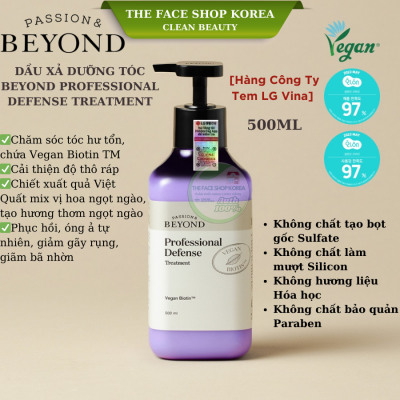 Dầu Xả Tóc Beyond Professional Defense Treatment 500ml