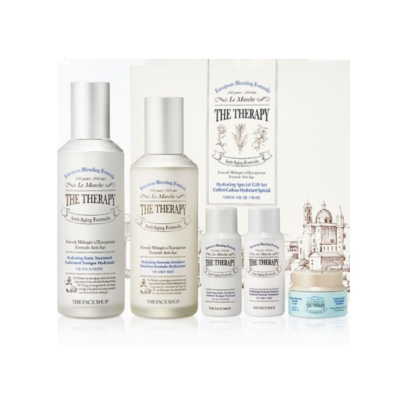 Bộ dưỡng ẩm Chống lão hóa THEFACESHOP The Therapy Anti Aging Formula Hydrating Special Gift Set 5pcs