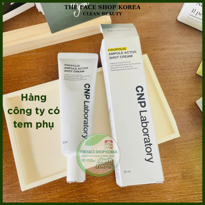 Kem dưỡng ẩm phục hồi và tái tạo da chiết xuất keo ong CNP Laboratory Propolis Active Shot Cream 50ml