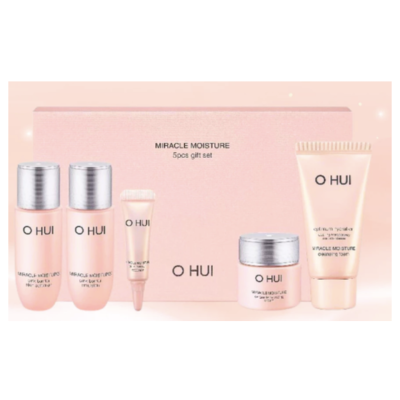 Bộ 5 món dưỡng ẩm sáng da căng mượt da OHUI Miracle Moisture