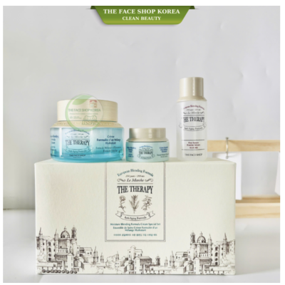 Bộ Kem Chống Lão Hóa THE FACE SHOP THE THERAPY ROYAL MADE MOISTURE BLENDING CREAM SET (3items)