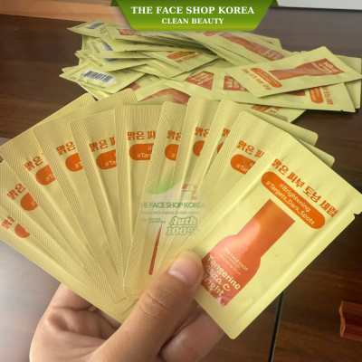 Sample Tinh chất dưỡng sáng Trắng da chiết xuất quýt & Vitamin C THE FACE SHOP Brightening Serum Tangerine VitaC Bright